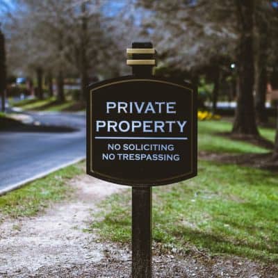 black-and-white-private-property-signage-951375