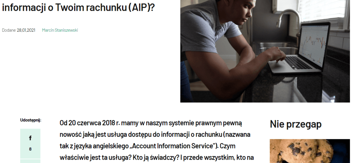 Kto skorzysta z usługi dostępu do informacji o Twoim rachunku (AIP)?