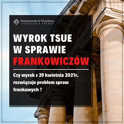 Wyrok TSUE ws frankowiczów 29 kwietnia 2021r.