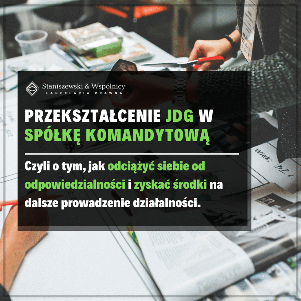 Przekształcenie jdg w spk