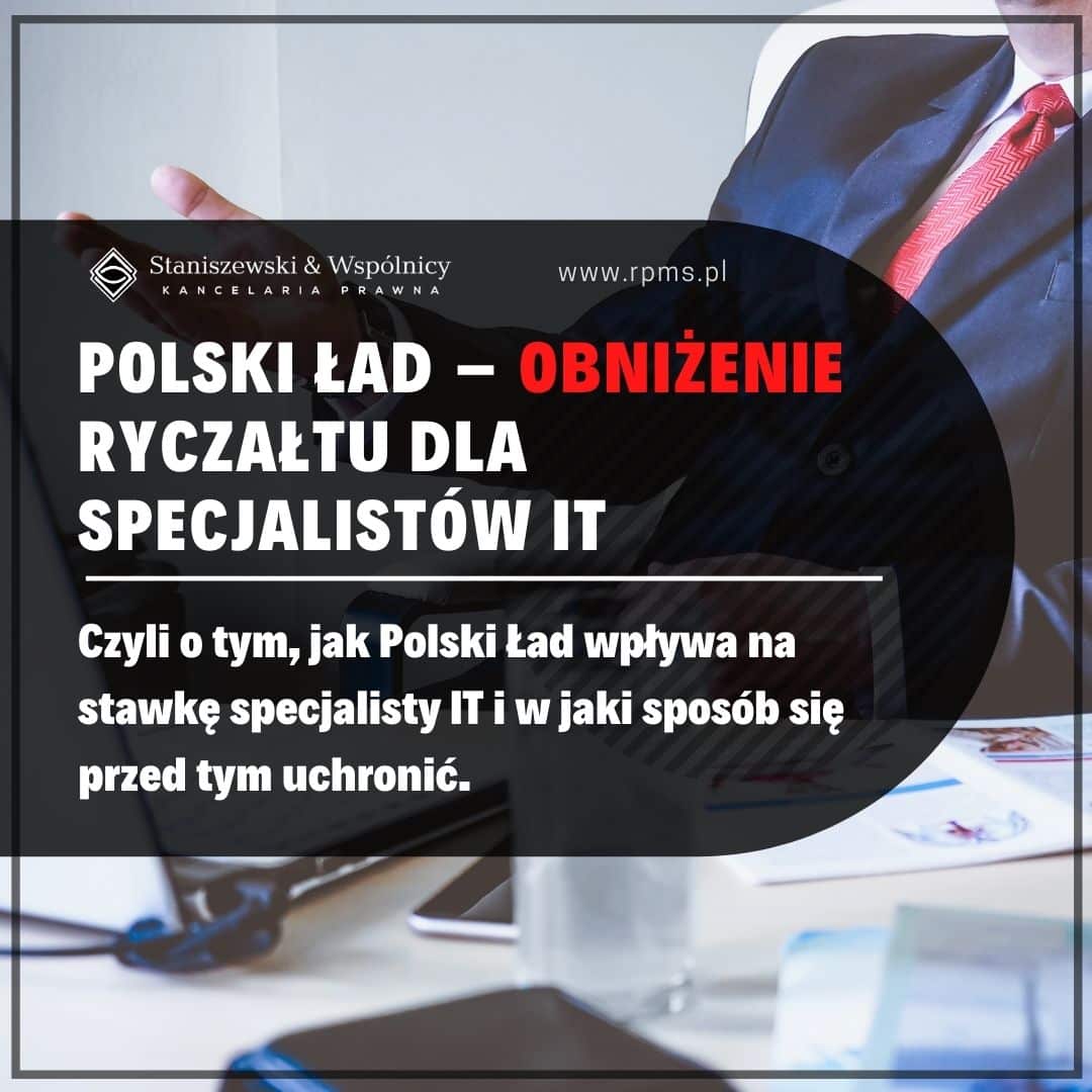 Polski Ład – obniżenie stawki ryczałtu dla specjalistów branży IT