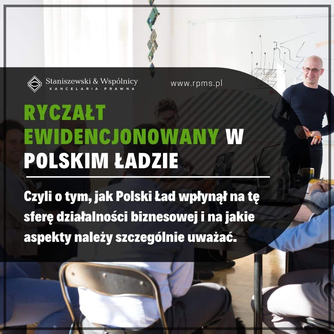 Ryczałt ewidencjonowany – zmiany w Polskim Ładzie