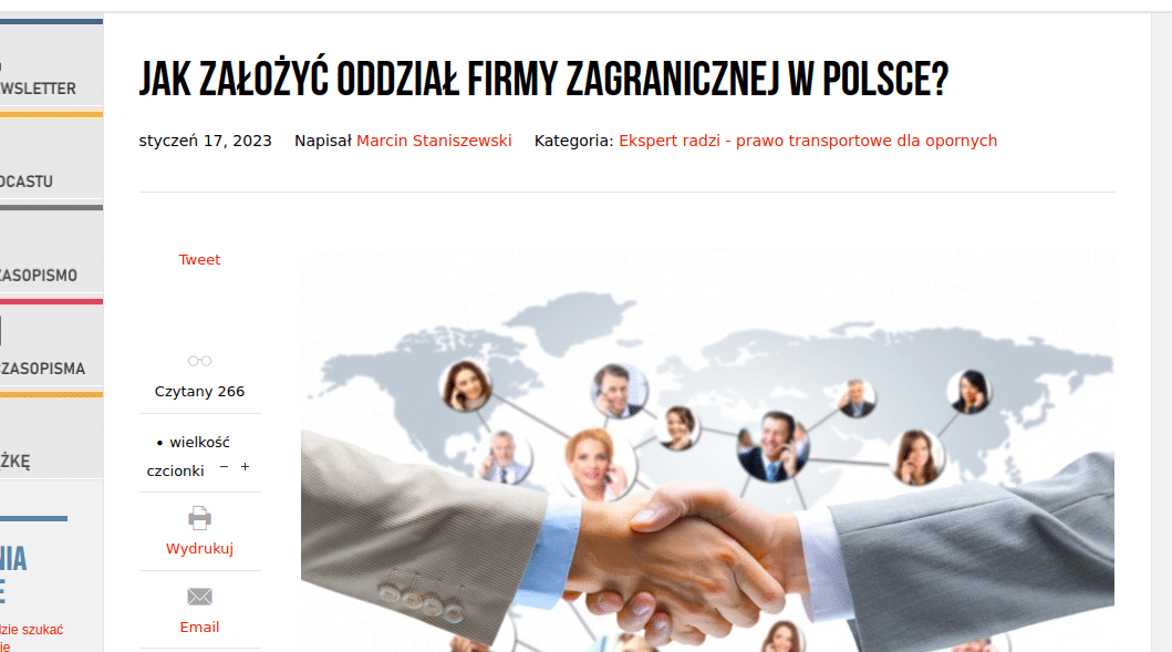 Jak założyć oddział firmy zagranicznej w Polsce?