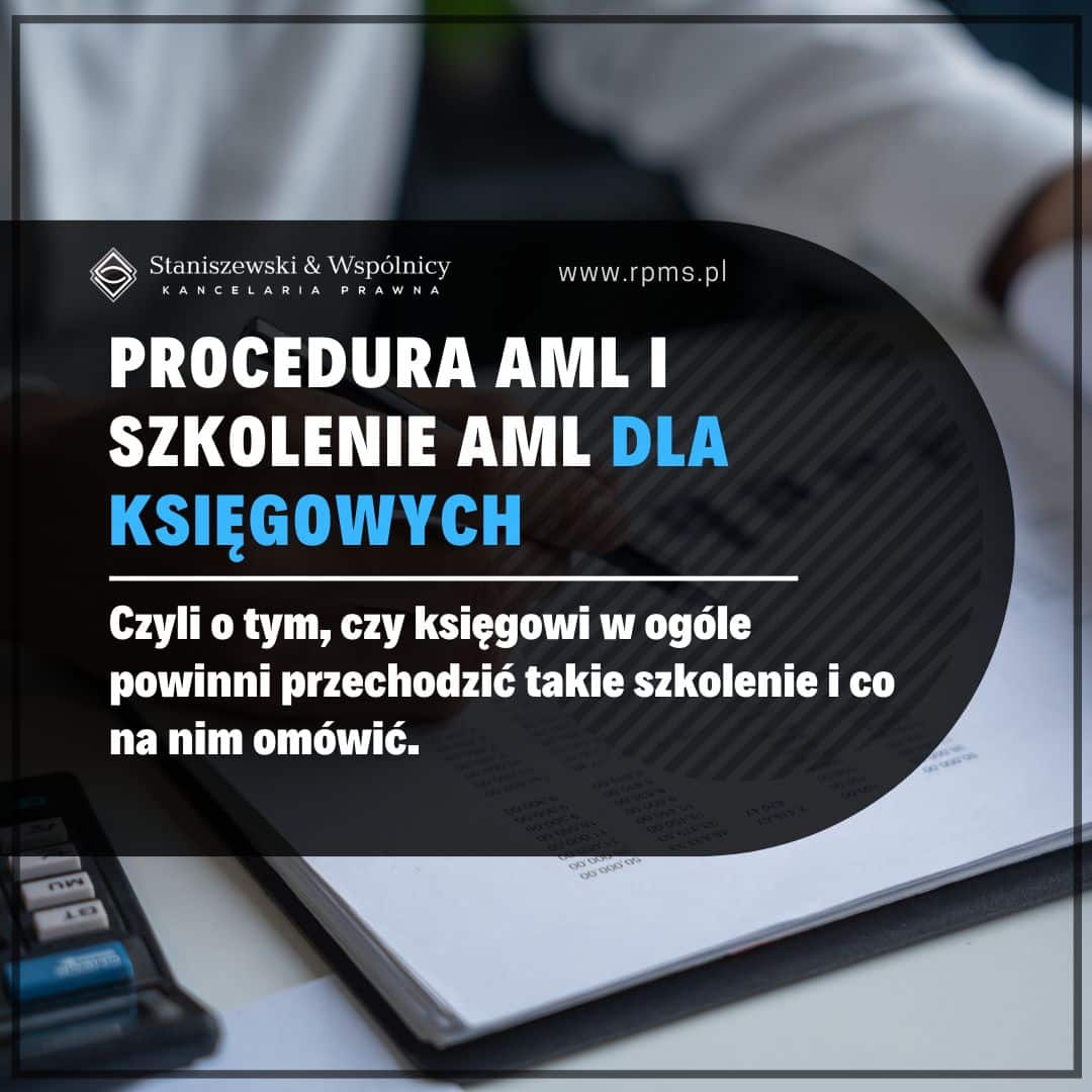 Procedura AML i szkolenie AML dla księgowych