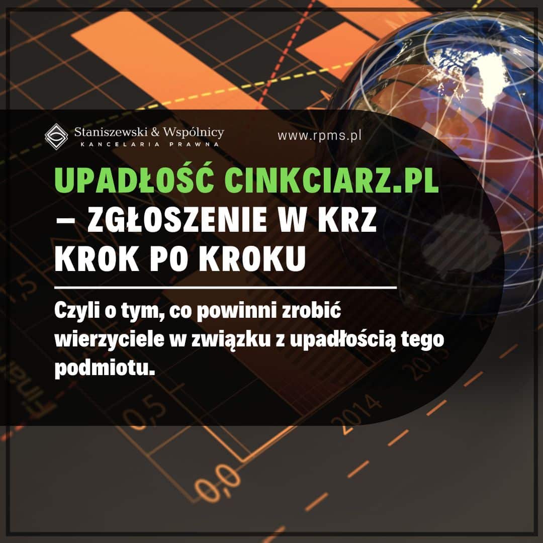 Upadłość Cinkciarz.pl – zgłoszenie w wierzytelności krok po kroku