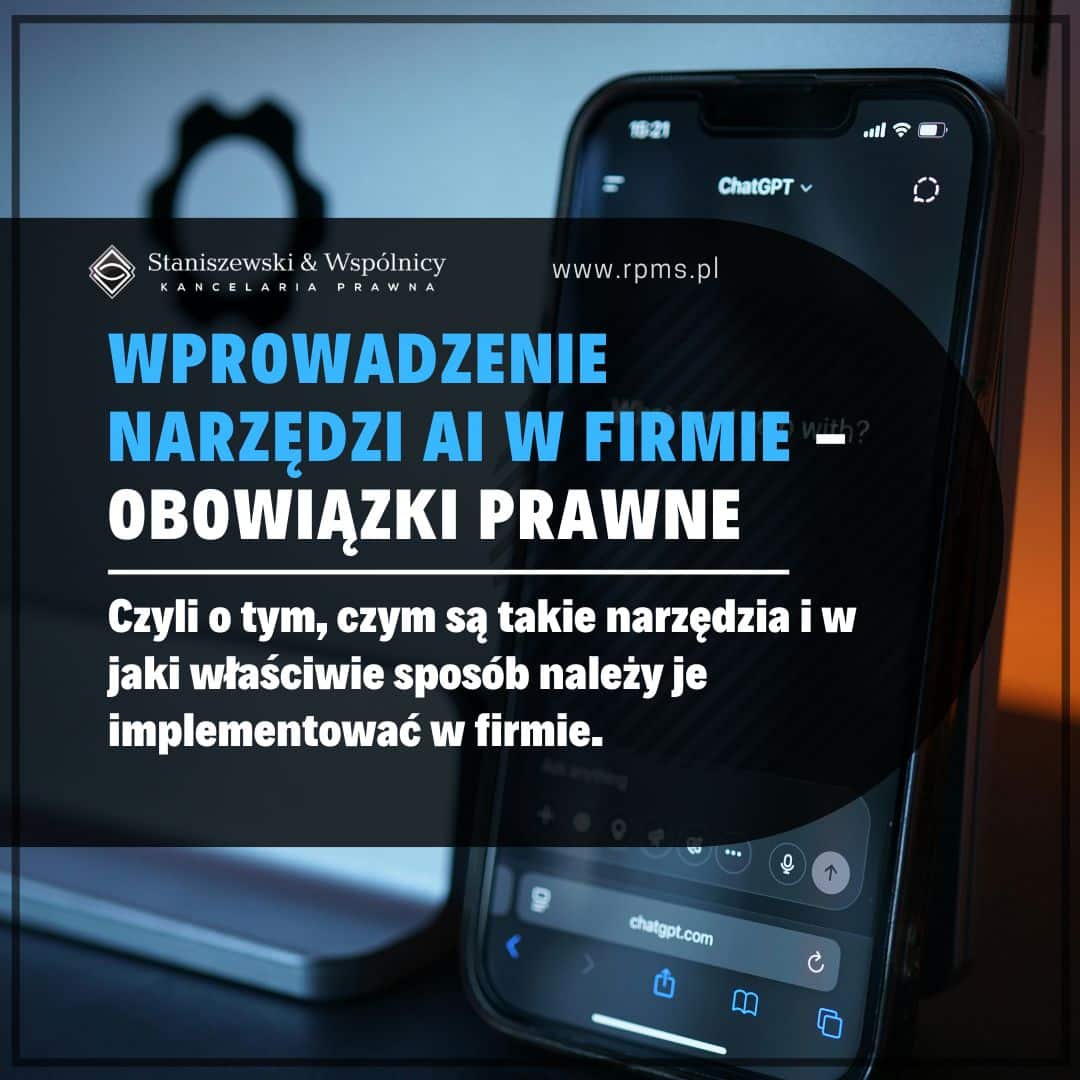 Wprowadzenie narzędzi AI w firmie – obowiązki prawne, RODO i wymogi Ai Act krok po kroku